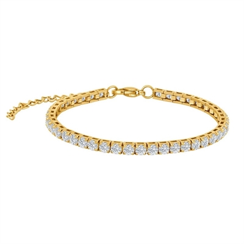 Tennisarmband für Männer von Son of Noa in IP Gold Stahl